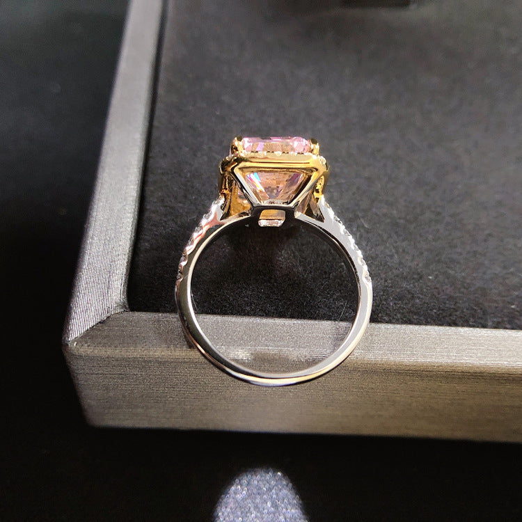 VogueFlo Elegant Square Diamond Engagement Ring - VogueFlo